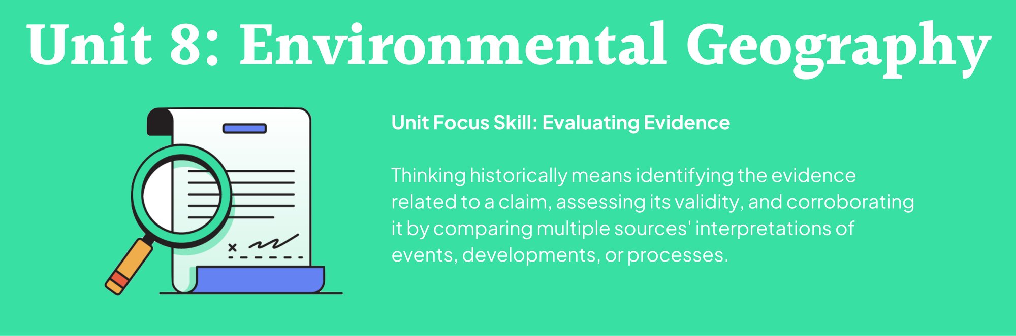 Unit 8 Environmental Geography